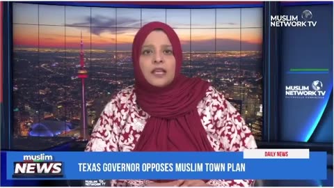 Texas Governor Greg Abbott says he STRONGLY OPPOSES a Muslim Town Plan..