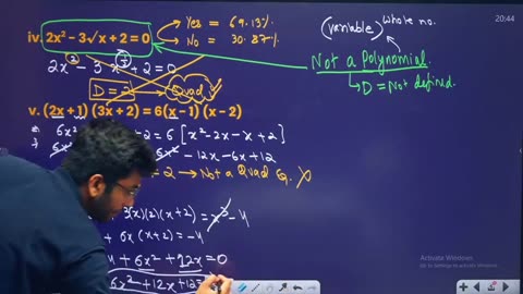 Math Ch 6 Quadratic Equation Lecture 1