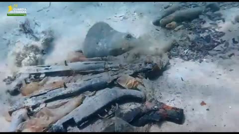GDF Brindisi rinvenute in mare armi da guerra