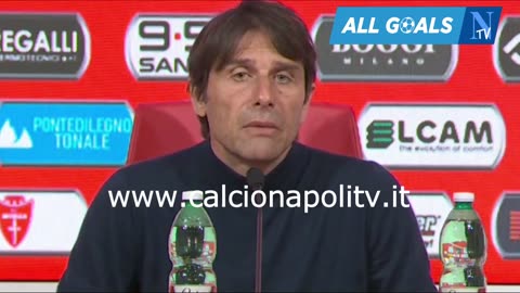 Monza-Napoli 0-1 19/4/25 conferenza stampa Antonio Conte