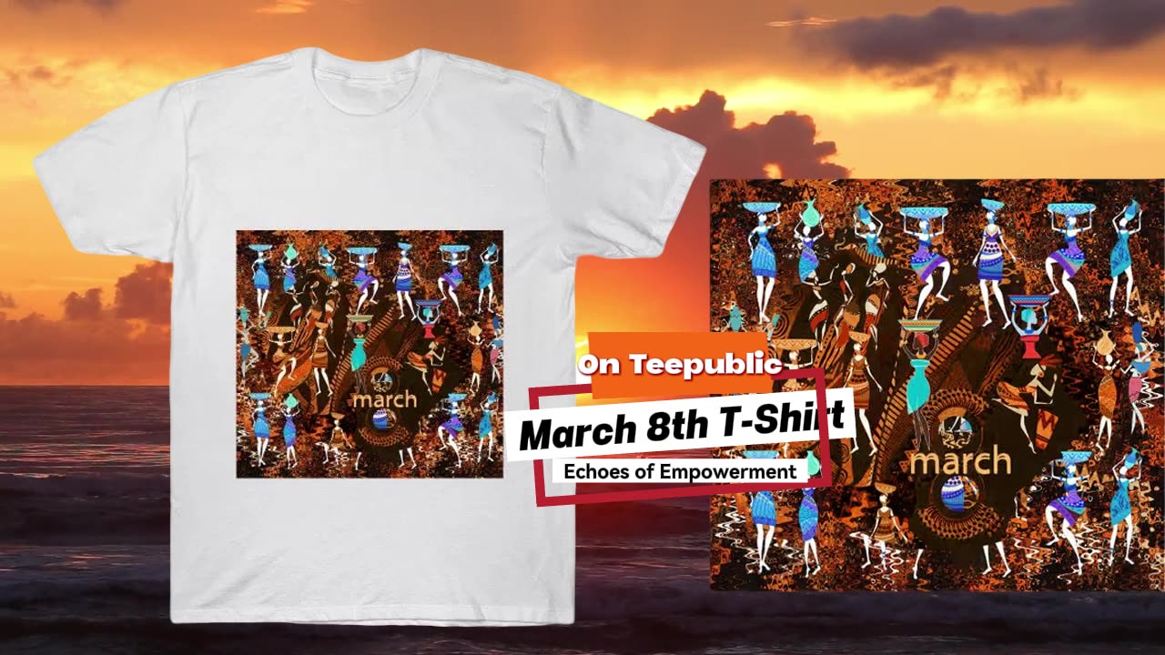 Echoes of Empowerment March 8th T Shirt on Teepublic by Walil Designer