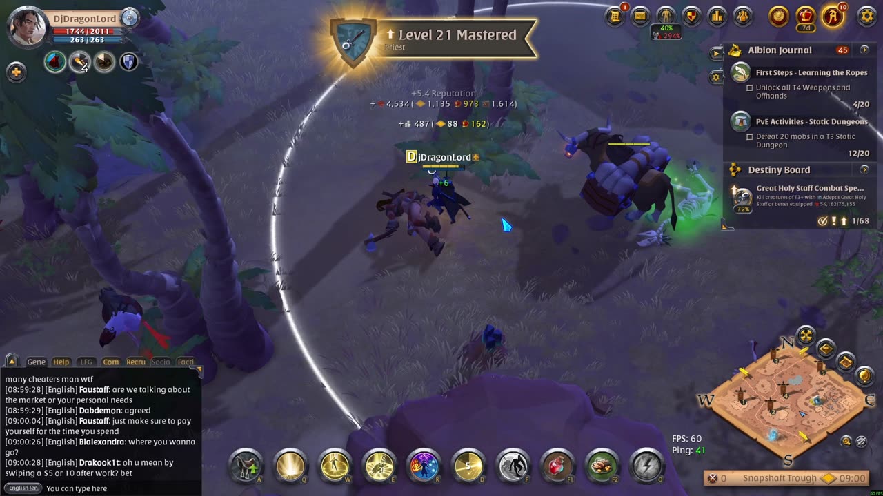 Albion Online│Testing this DISC PRIEST Build for Open World Farming