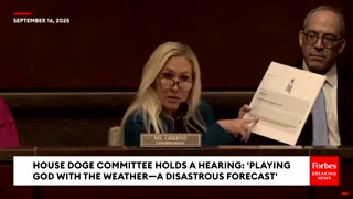 Weather Modification - The truth is coming out - Marjorie Taylor Greene