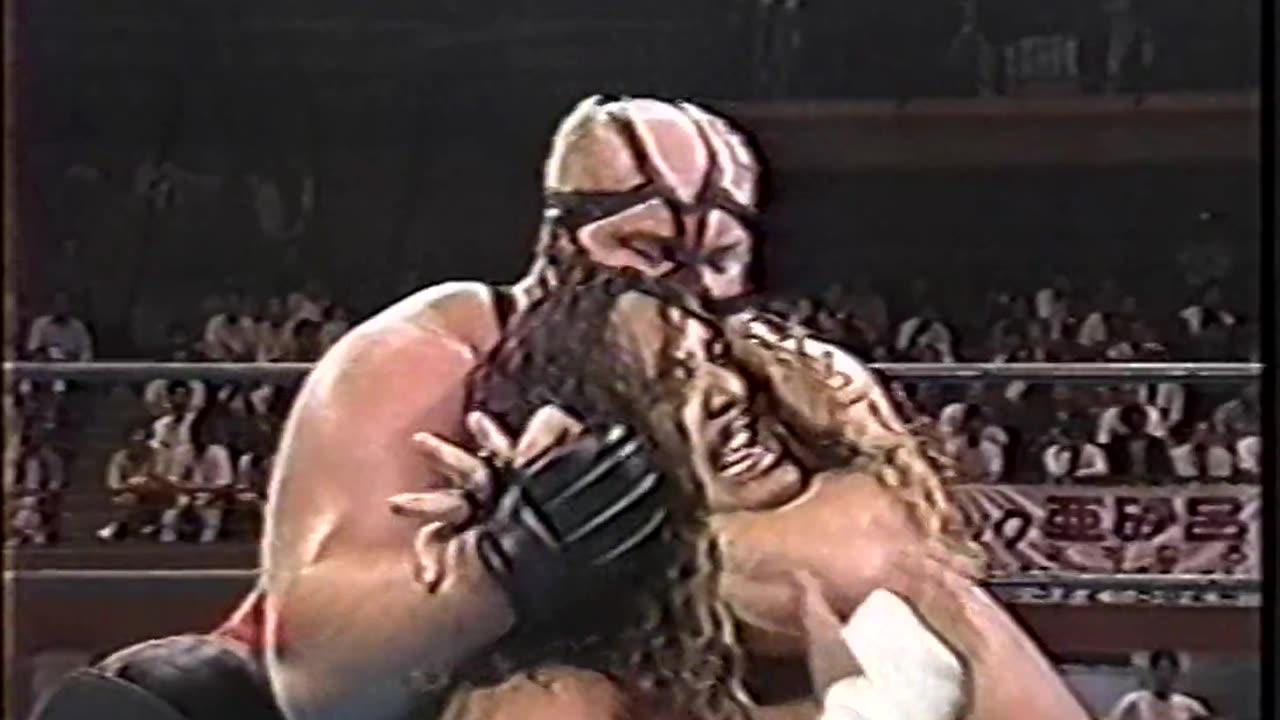 En Jay Pea Double You - Vader & Scott Norton vs Great Kokina (Yokozuna) & Wild Samoan (Samu) - Jul 01 1992