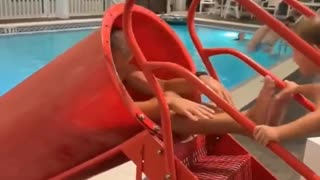 😂🛷 Wait For The Hilarious Moment She's Stuck in a Slide! | FunFM
