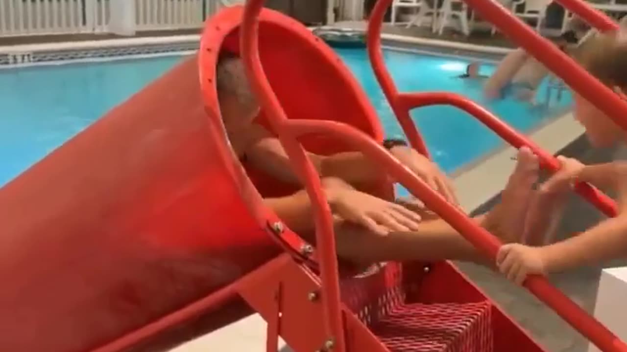 😂🛷 Wait For The Hilarious Moment She's Stuck in a Slide! | FunFM