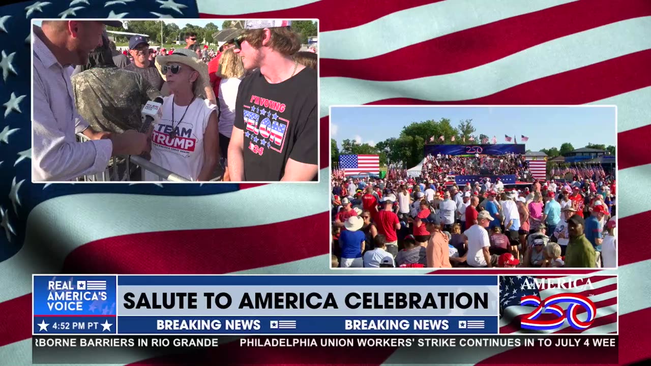 PRESIDENT TRUMP LOVES US