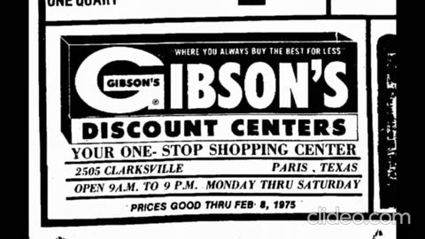 VINTAGE PARIS, TEXAS STORES YOU FORGOT