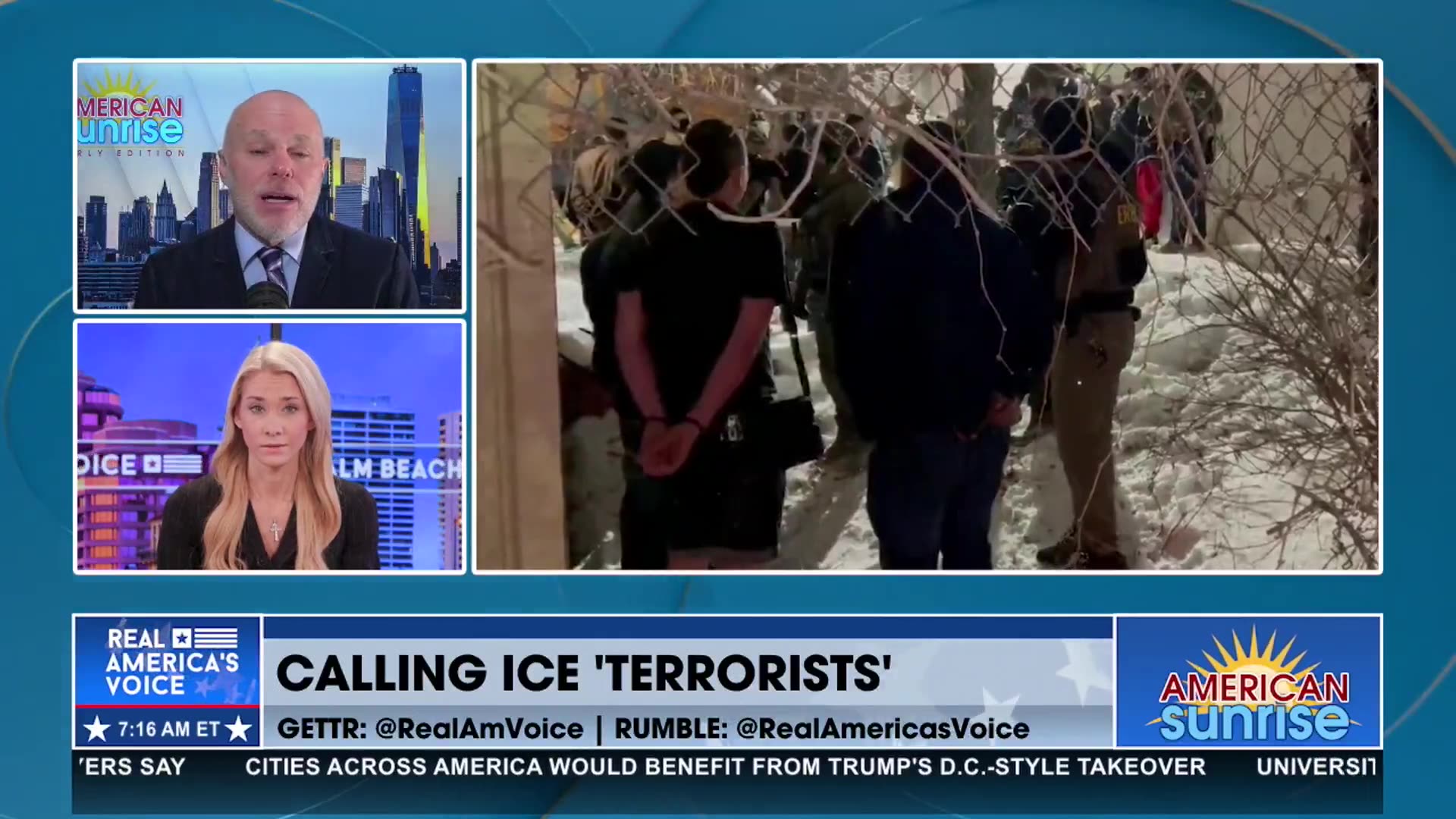 ON CALLING ICE AGENTS TERRORISTS