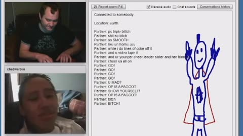 Chatroulette Reacts to Chad Warden