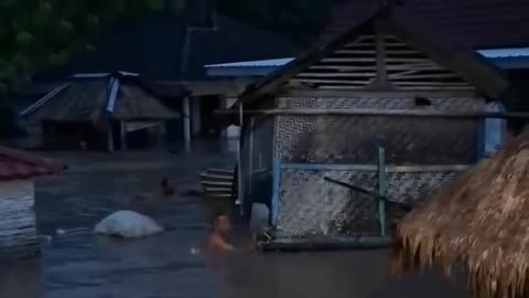 Massive Flooding In Pengantap Village, Sekotong, West Lombok, Indonesia, 01/13/2026
