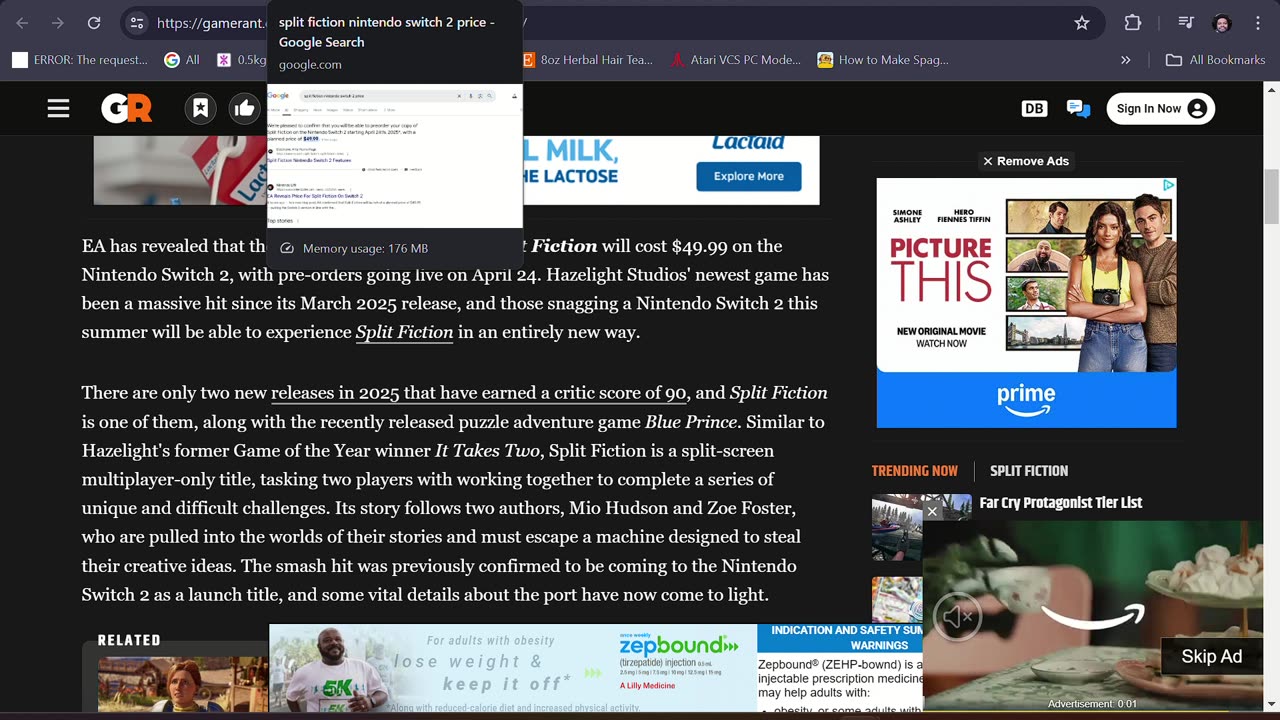 I hope this leak is true that nintendo will drop the nintendo switch 2 price and split fiction price