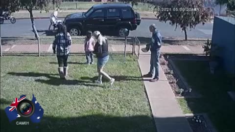 Aussiecams - This motorbike rider comes around the corner a little too hot! Davoren Park SA