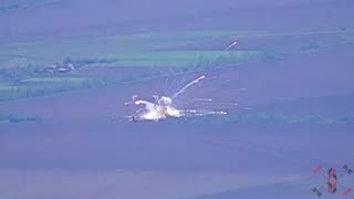 Switchblade Kamikaze Drone Smashes into Russian Buk SAM Launcher