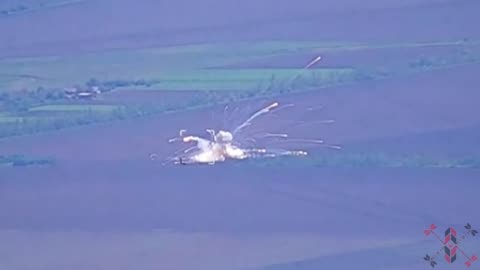 Switchblade Kamikaze Drone Smashes into Russian Buk SAM Launcher