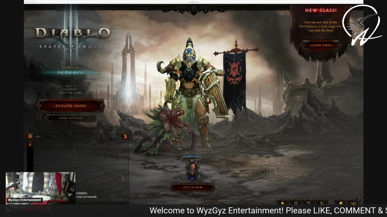 Welcome to WyzGyz Entertainment LIVE!