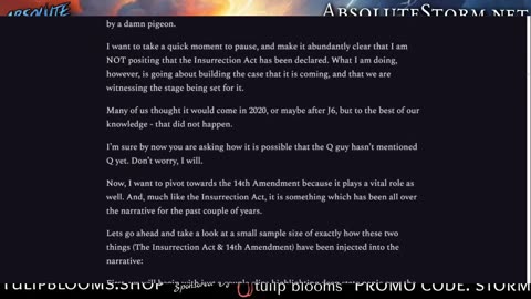 Absolute Storm: Ep. 16 - 10pm EST - 4/30/25 - Marker 9?|EO's/Insurrection Act|Consequential Q-Proof