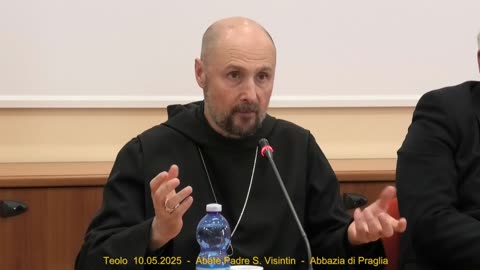 Teolo PD - 10.05.2025 - Abate Padre S. Visintin dell'Abbazia di Praglia