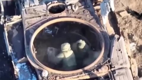 Russians Somehow Find Themselves Inside of Turretless Tank