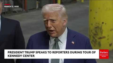 BREAKING NEWS: Trump Takes Multiple Questions From Reporters During Tour Of Kennedy Center