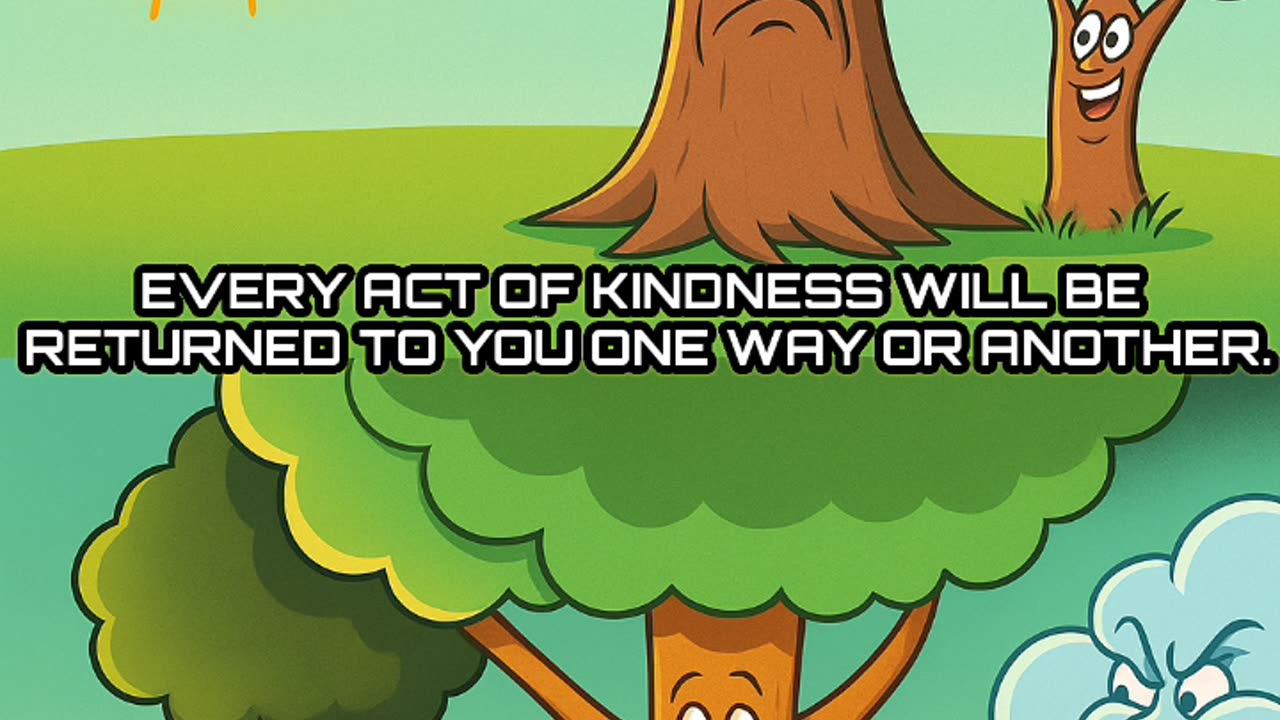 Acts of kindness return to you in one way or another