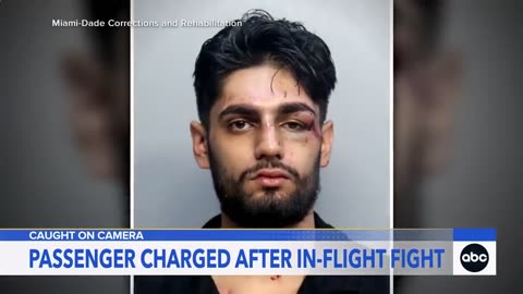 WOW: Fight on Frontier Airlines plane caught on camera