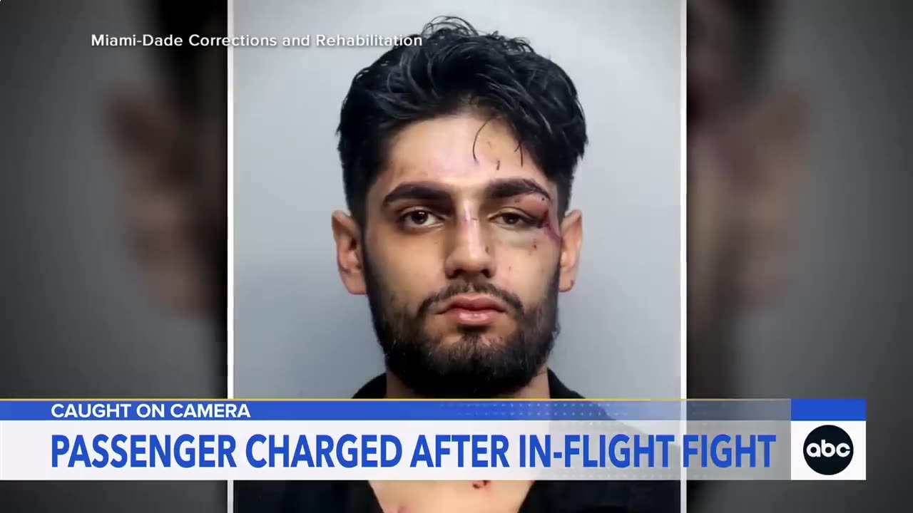 WOW: Fight on Frontier Airlines plane caught on camera