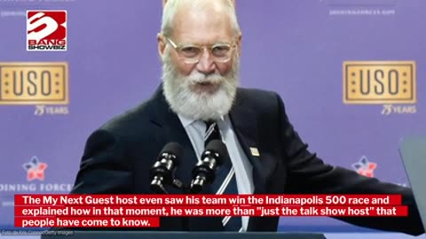 David Letterman thinks sport is a 'metaphor for life'