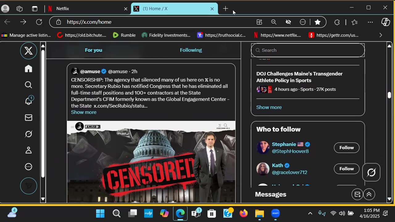 Ending Censorship? Manipulating Time & Space?