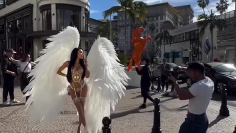An angel came to earth