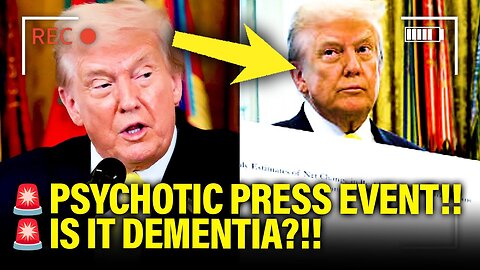 SICKLY Trump holds DISASTER Press Event…LOSES IT on LIVE TV