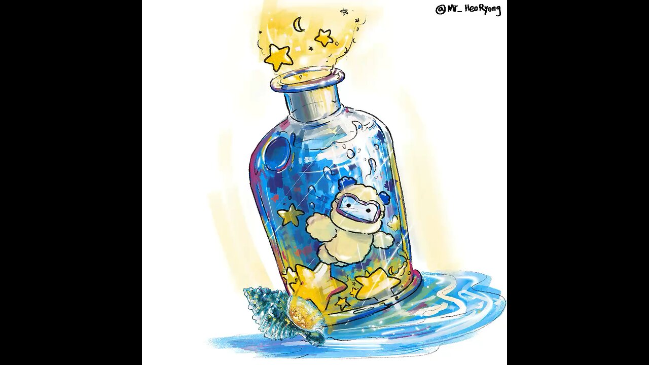 Drawing timelapse - Mulddoonie in bottle