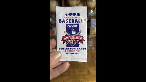 1995 #pinnacle #baseballcards #junkwax #packopening All Star Fanfest #texasrangersbaseball