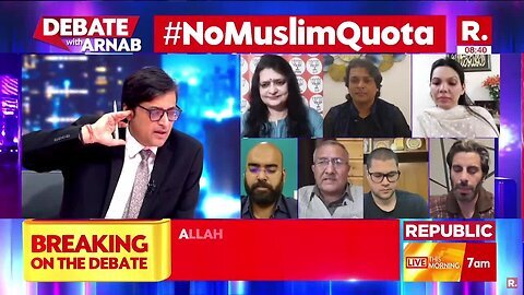 Debate With Arnab Muslim Reservation Debate Raises Kharge vs Nadda Showdown In Rajya Sabha