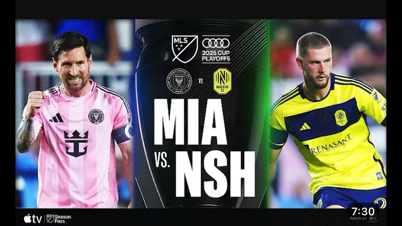 Inter Miami versus Nashville FC playoff game highlights