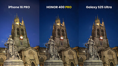 Honor 400 Pro Vs iPhone Vs Galaxy - Camera Test