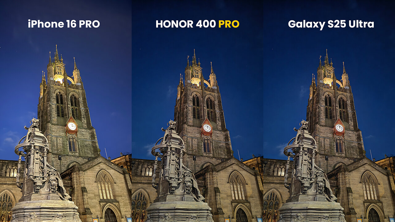 Honor 400 Pro Vs iPhone Vs Galaxy - Camera Test