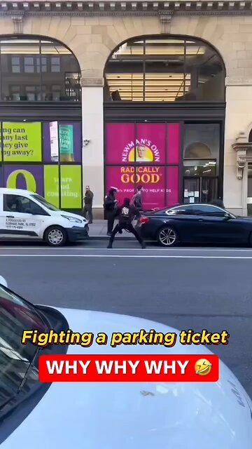 Dealing with a parking ticket, ugh.