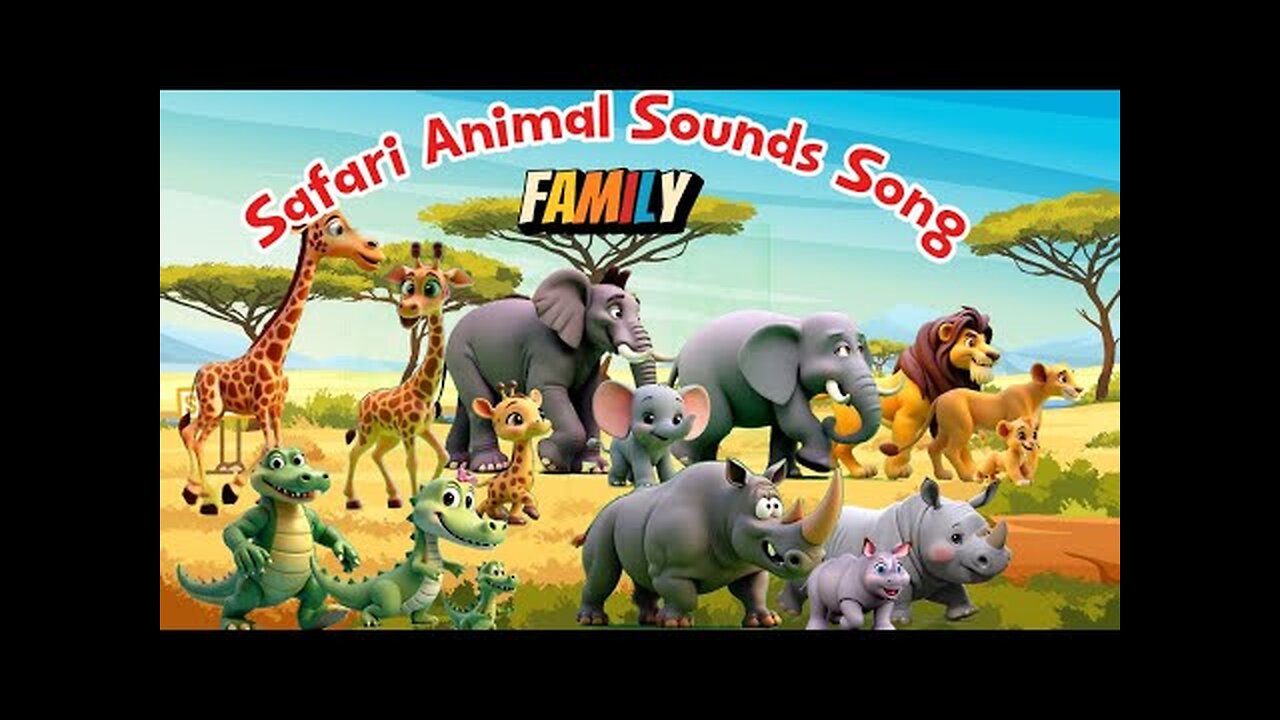 Safari Animal Sounds Song (Family Animals) Little Bunny Learns #shorts #chicken #cuteanimals #pets