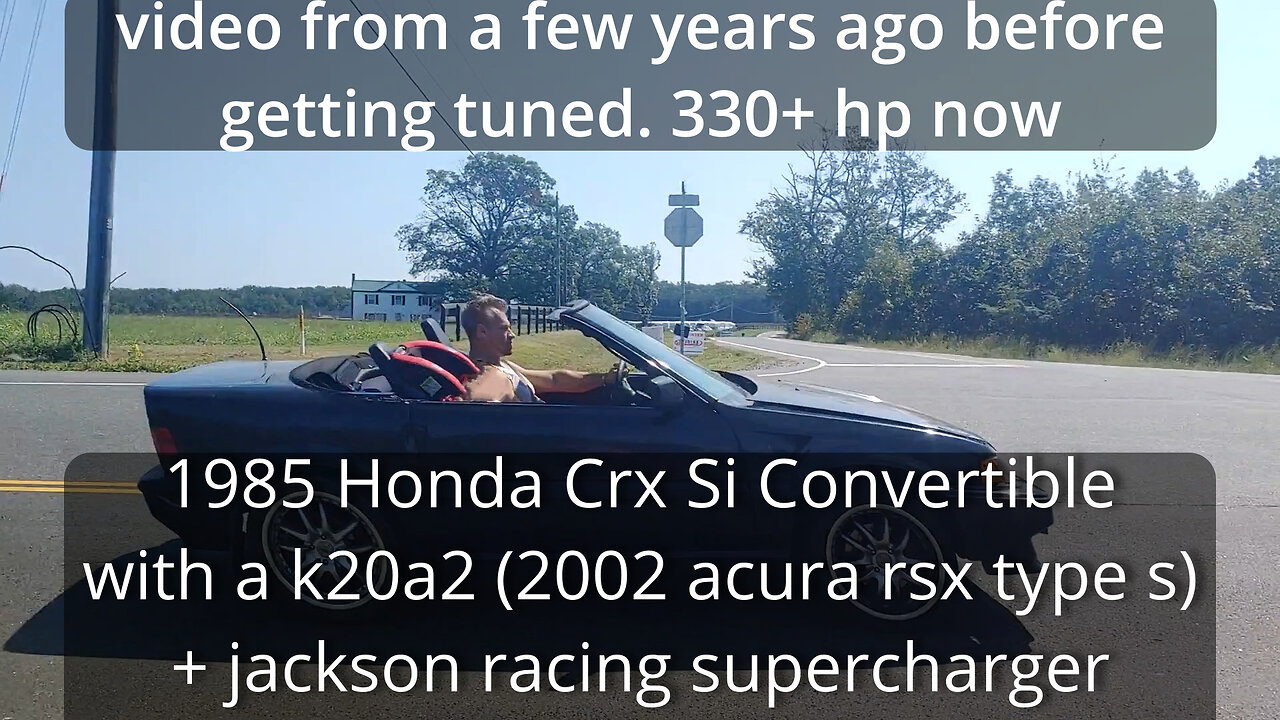 1985 Honda CRX Si Convertible K20a2swap plus supercharger ONLY ONE IN THE WORLD (R. Stramman) 330HP
