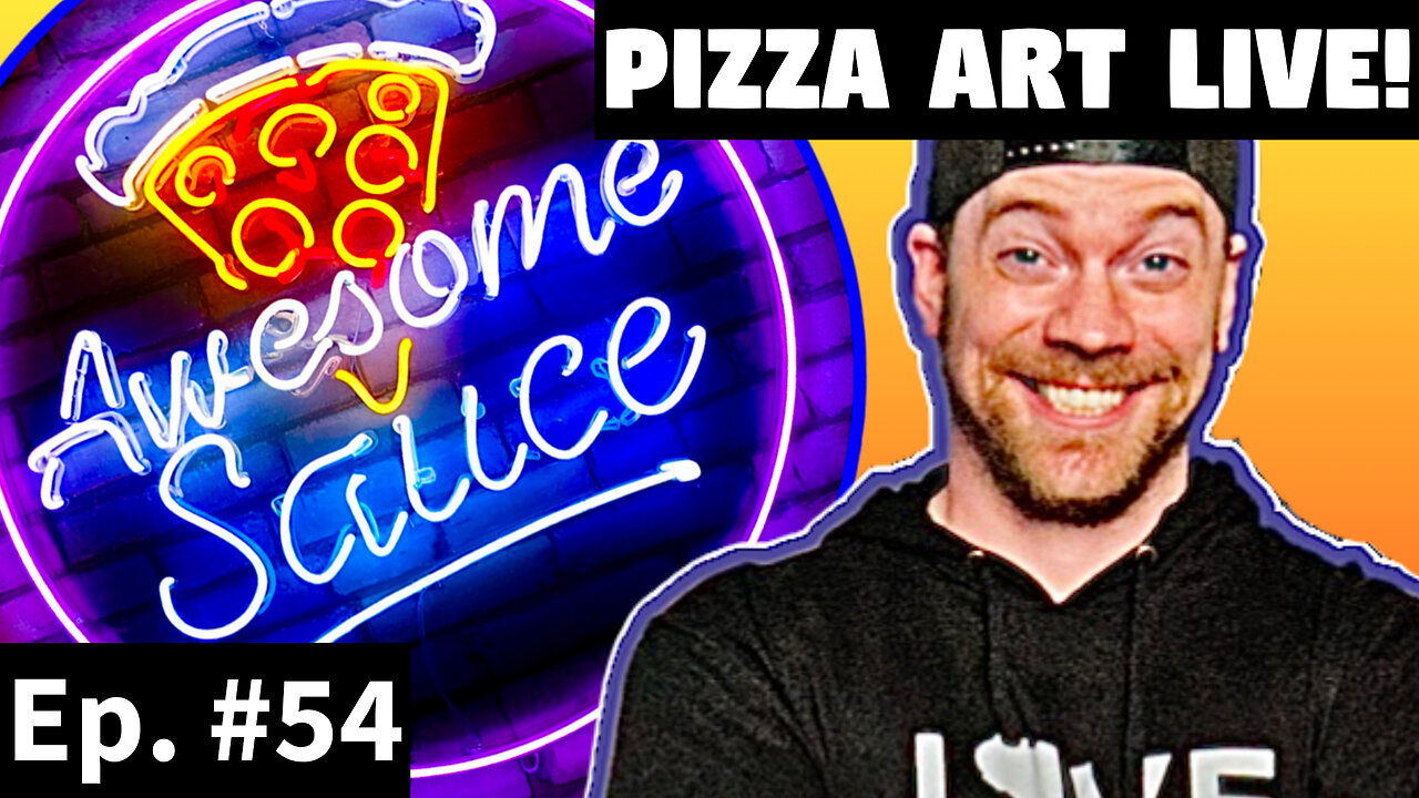 Awesome Sauce PIZZA ART LIVE Ep. #54: I WANT MY PUDGE TV!