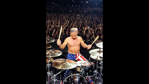 Donald Trump as a world class drummer.