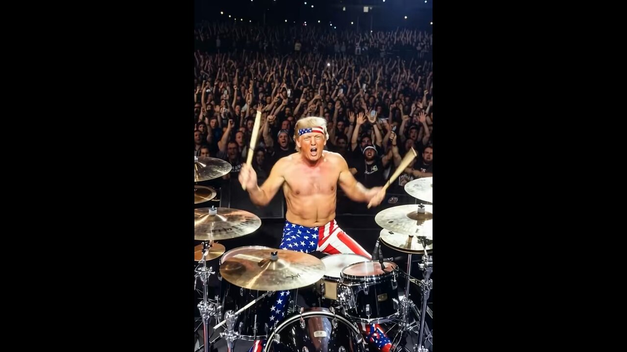Donald Trump as a world class drummer.