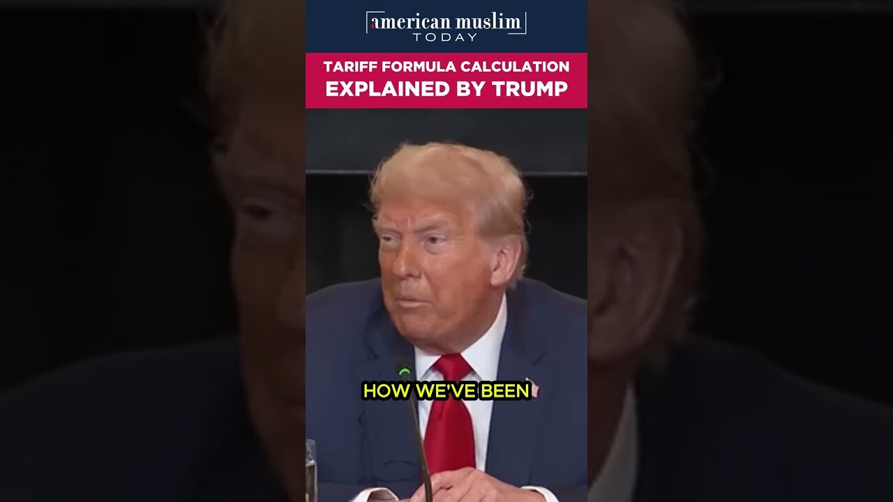 Tariff formula calculation explained by Trump.