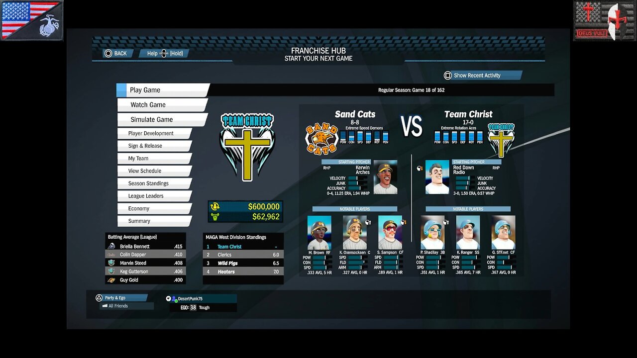 Based Sportsball 2025: Regular Season - Game #18 [Team Christ vs. Sand Cats]