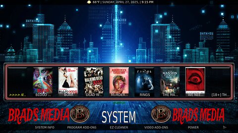 How to install Brads Media Kodi Build