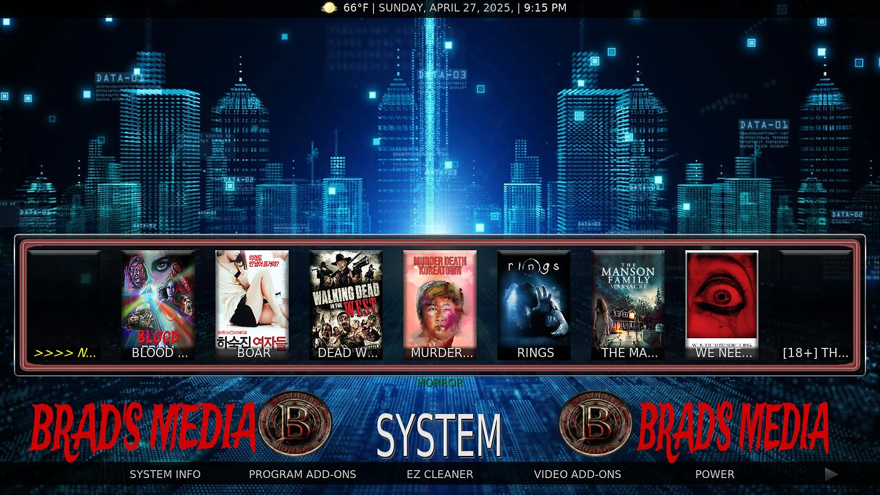How to install Brads Media Kodi Build