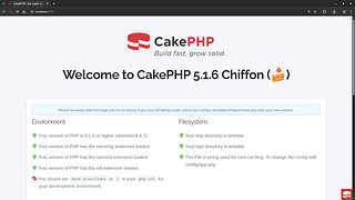 PHP Web Framework CakePHP