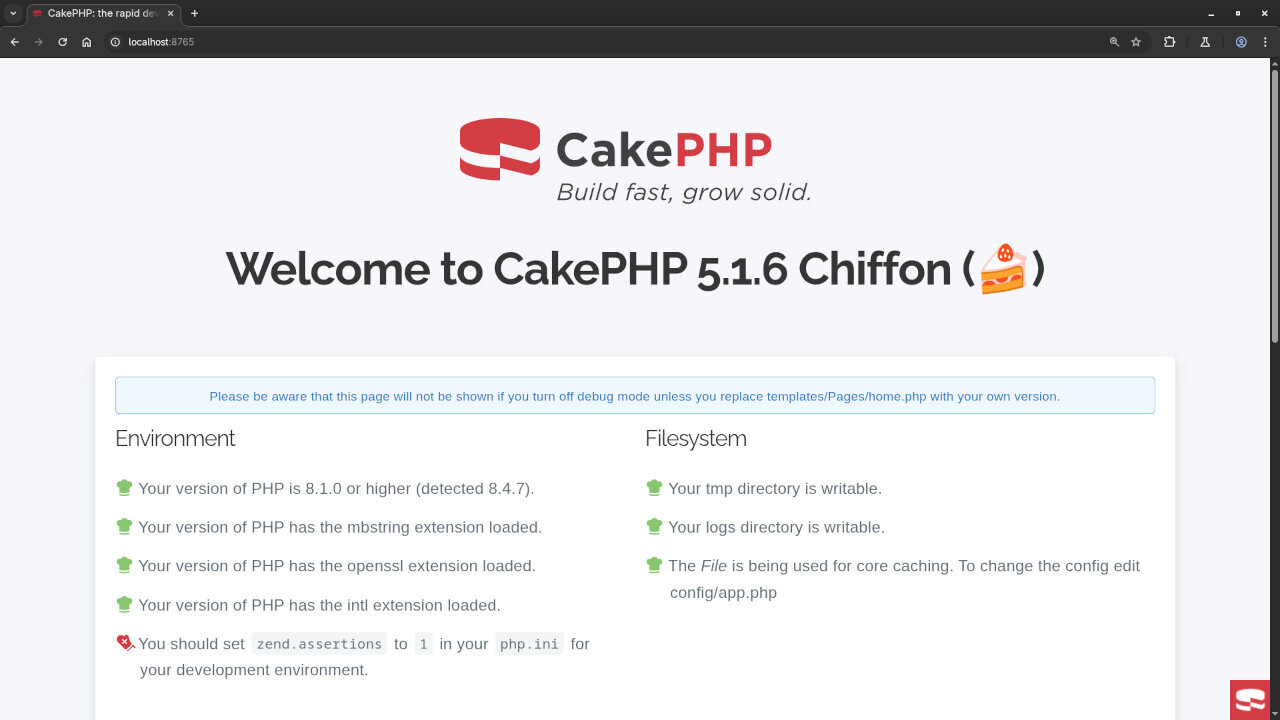 PHP Web Framework CakePHP