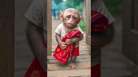 The Baby Monkey’s Gift of Love & Pain ❤️